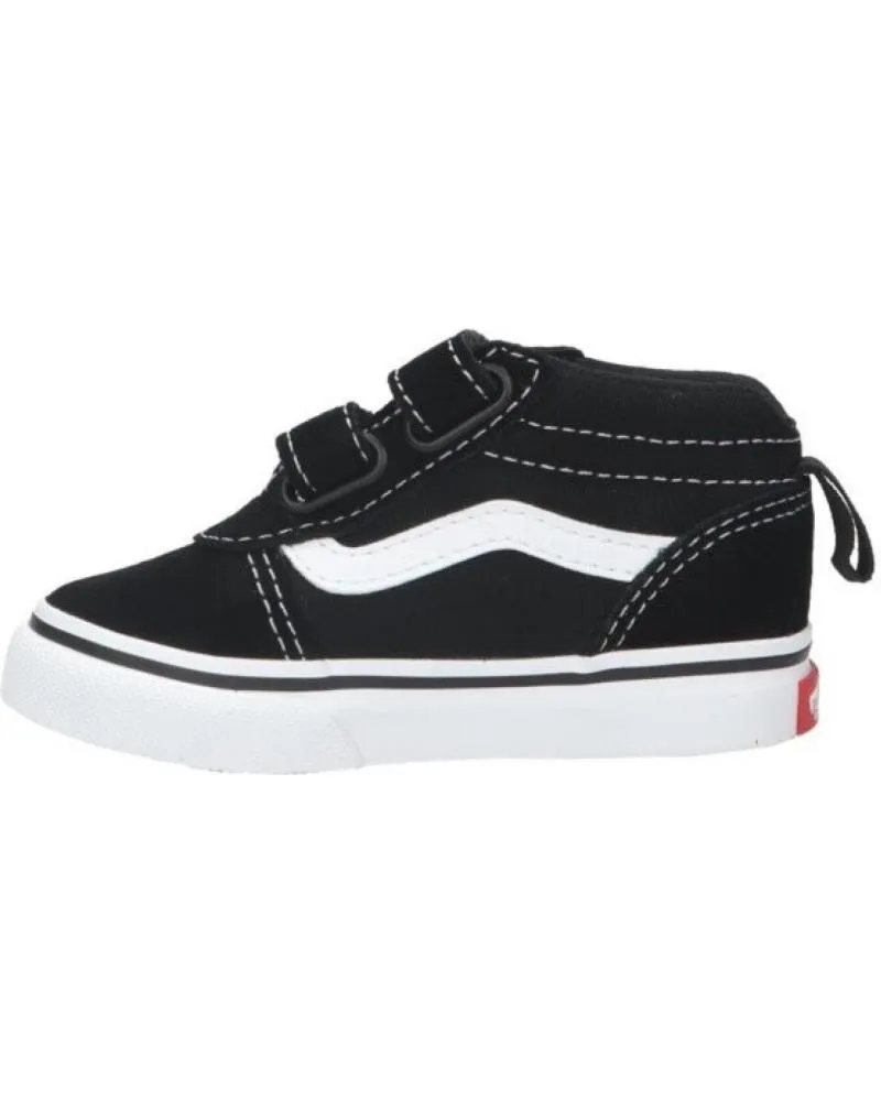 Deportivas VANS OFF THE WALL  de Niña y Niño VANS WARD MID V BB VELCRO NEGRO-BLANCO 1 - 20  IJU