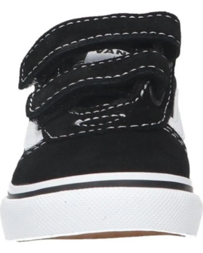 Deportivas VANS OFF THE WALL  de Niña y Niño VANS WARD MID V BB VELCRO NEGRO-BLANCO 1 - 20  IJU