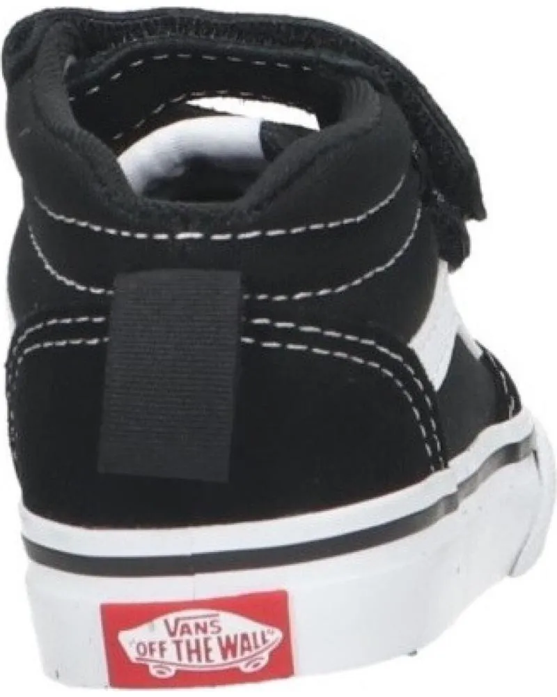 Deportivas VANS OFF THE WALL  de Niña y Niño VANS WARD MID V BB VELCRO NEGRO-BLANCO 1 - 20  IJU