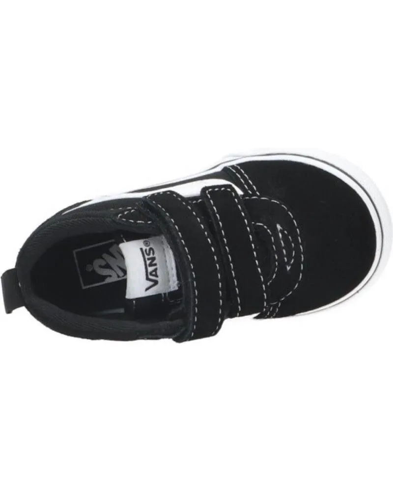 Deportivas VANS OFF THE WALL  de Niña y Niño VANS WARD MID V BB VELCRO NEGRO-BLANCO 1 - 20  IJU