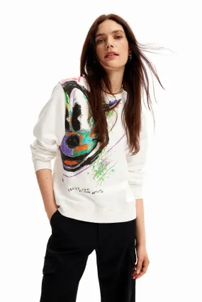 DESIGUAL Sudadera arty Mickey Mouse