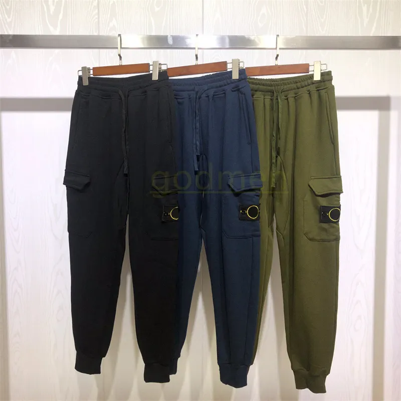 Diseñador Pantalones para hombre Bolsillo Insignia bordada Pantalones para correr Pantalones deportivos para hombre ocasionales 