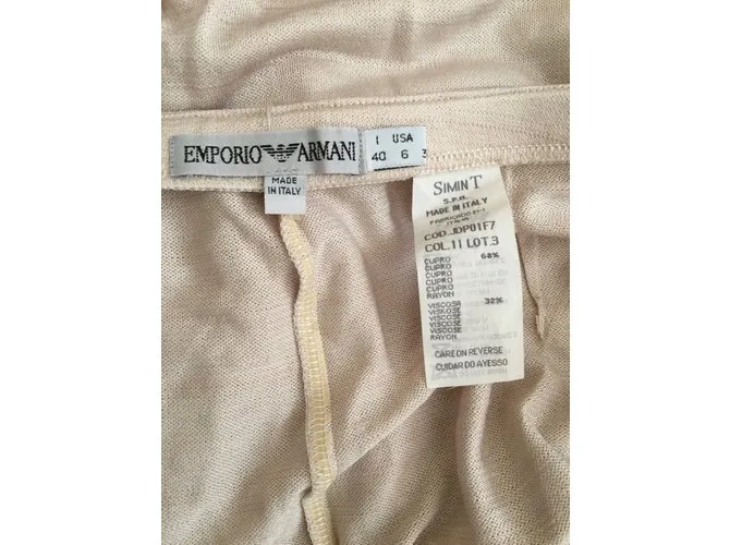 Emporio Armani traje de pantalon Beige 