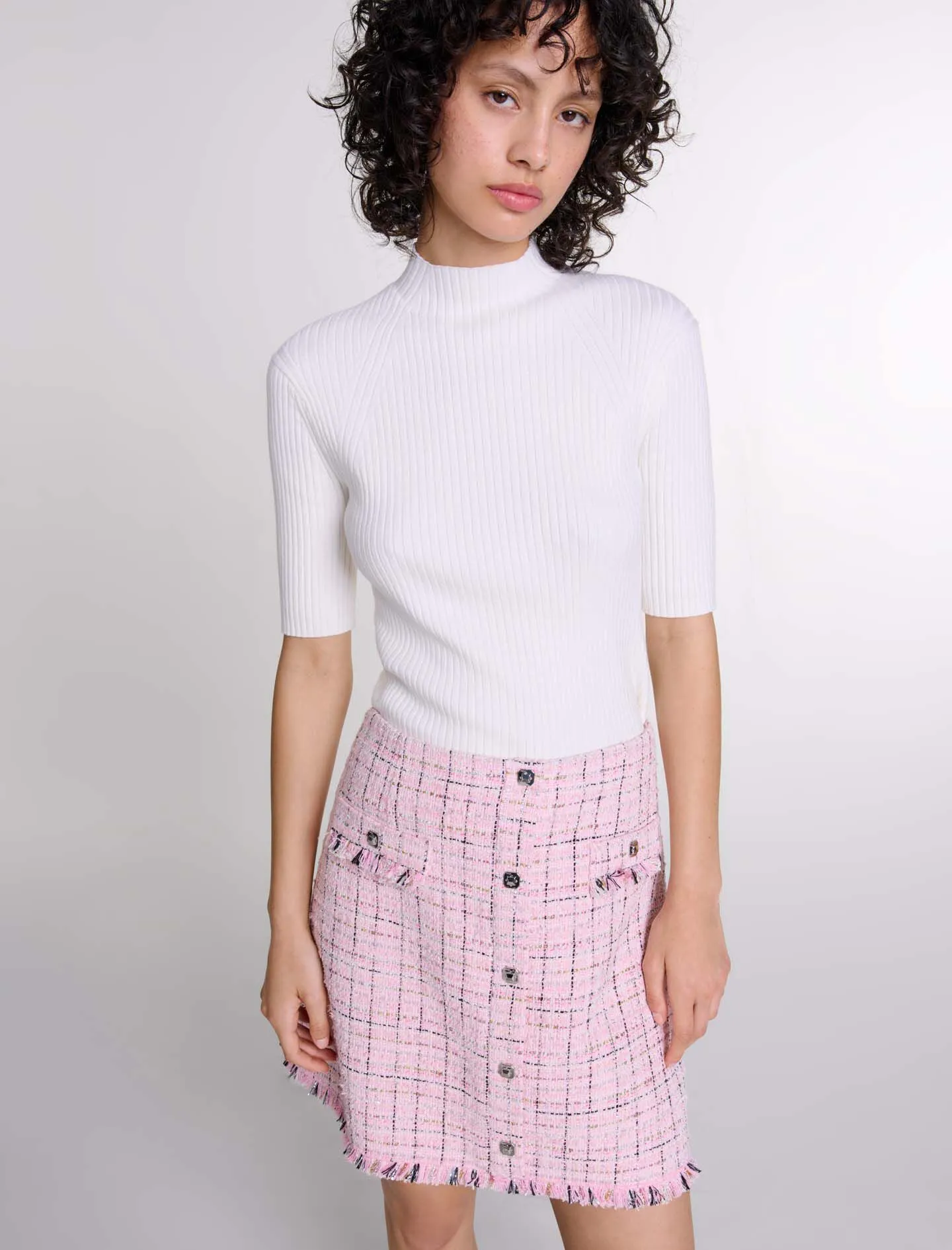 Falda de tweed