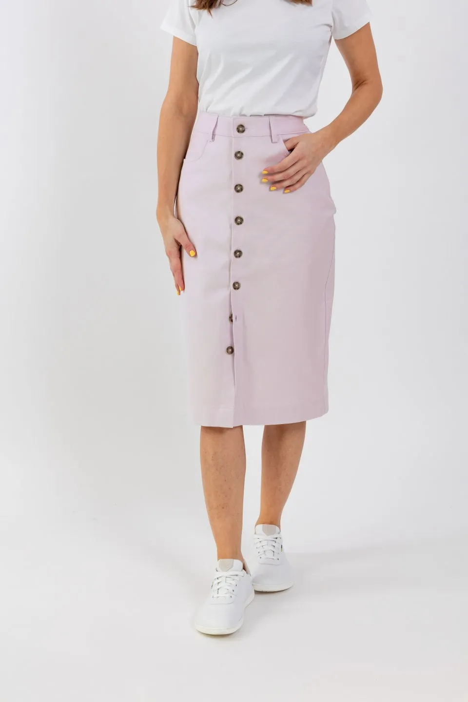 Falda midi de mujer Be Lenka Essentials - Light Lilac