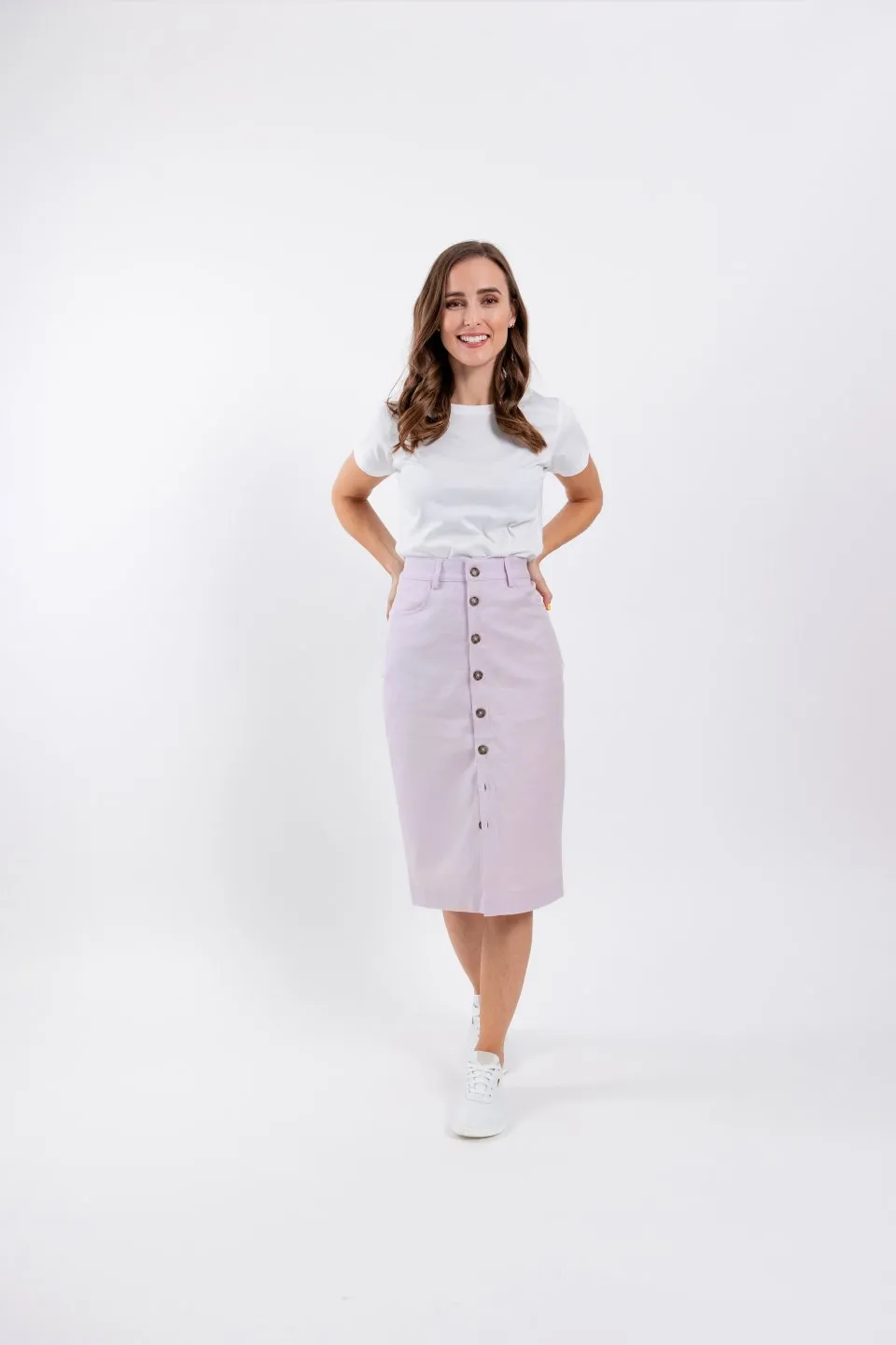 Falda midi de mujer Be Lenka Essentials - Light Lilac