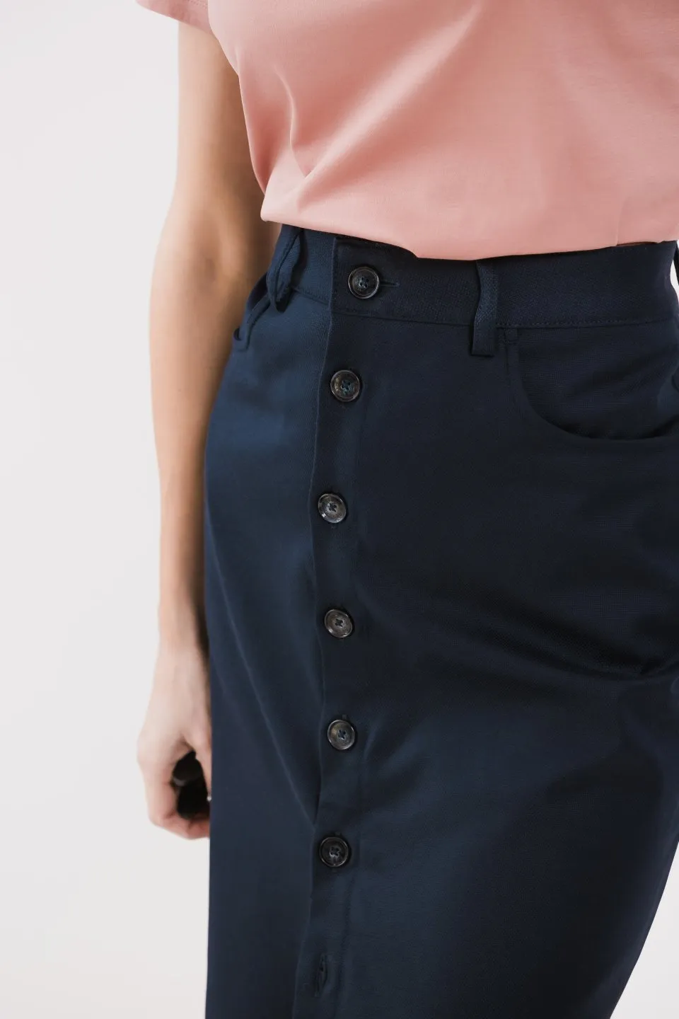 Falda midi de mujer Be Lenka Essentials - Navy