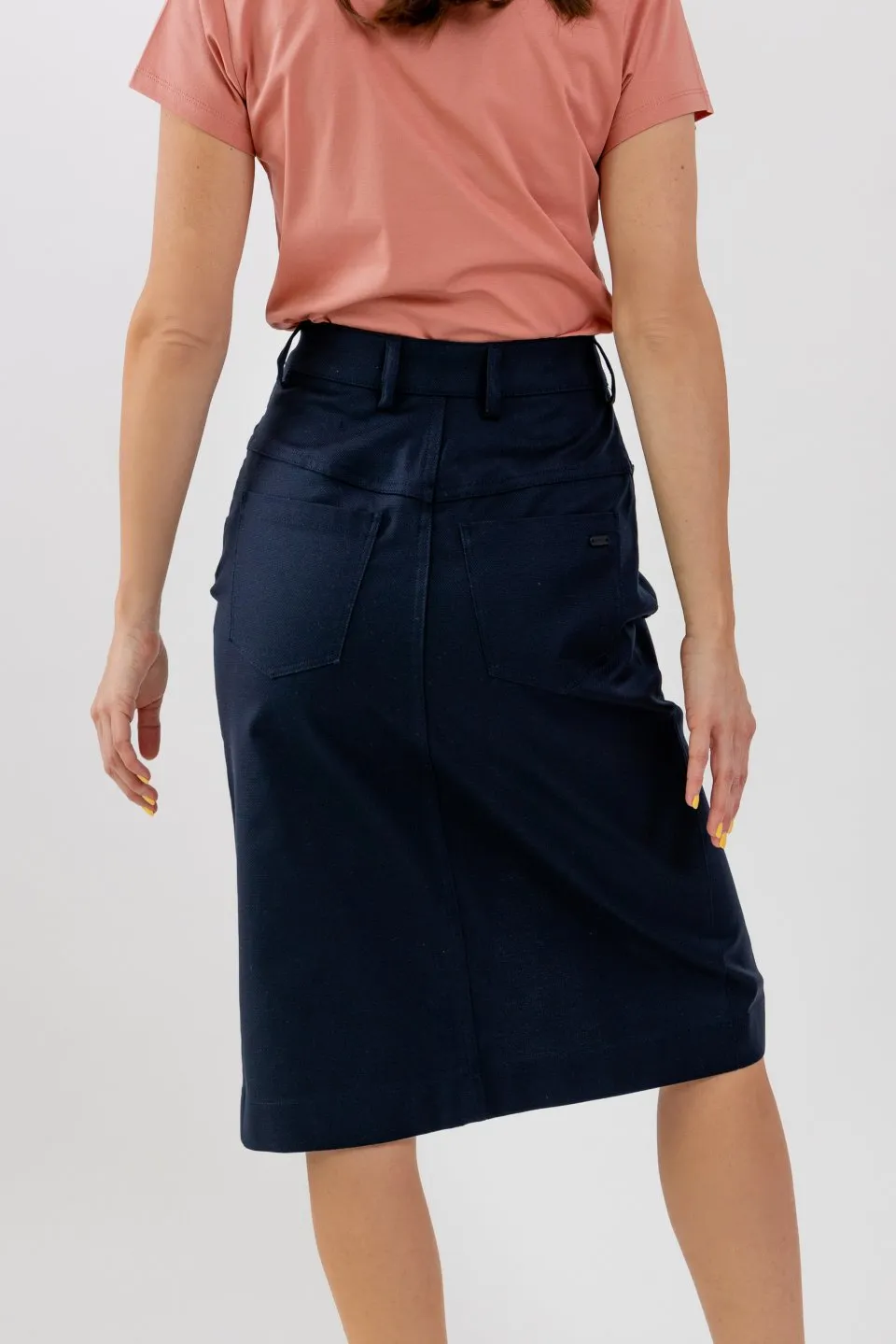 Falda midi de mujer Be Lenka Essentials - Navy