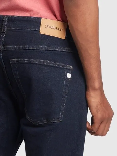 Farah – Pantalón Elm denim stretch rinse denim