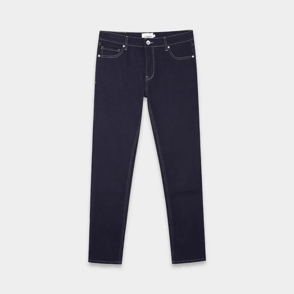 Farah – Pantalón Elm denim stretch rinse denim