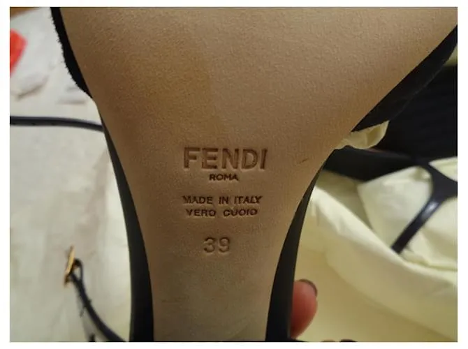 Fendi Sandalias Azul 