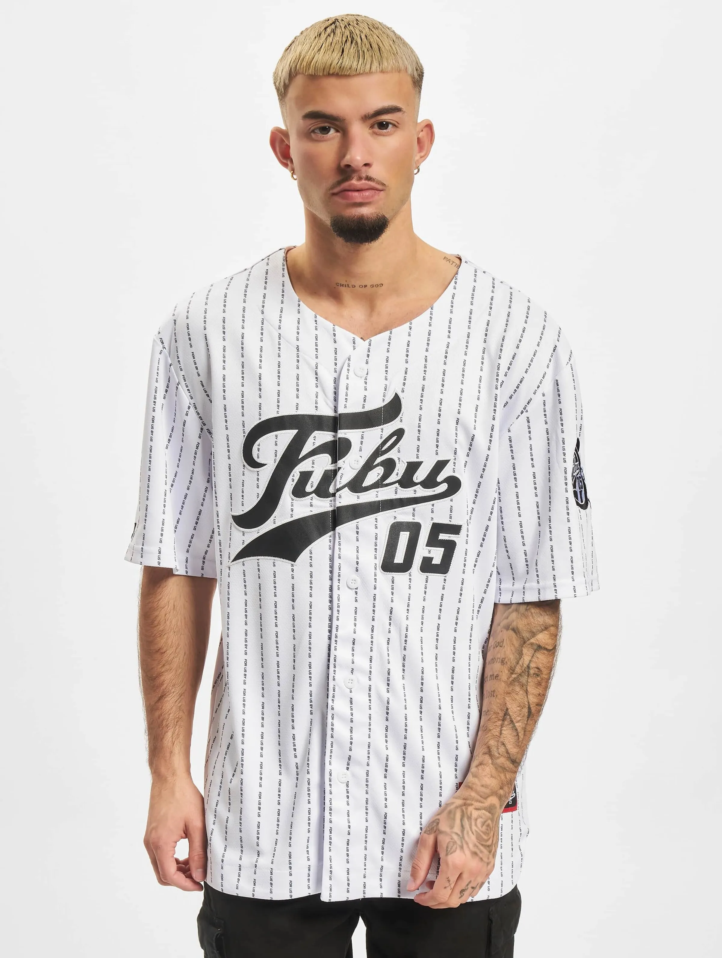 Fubu Pinstripe Baseball Jersey