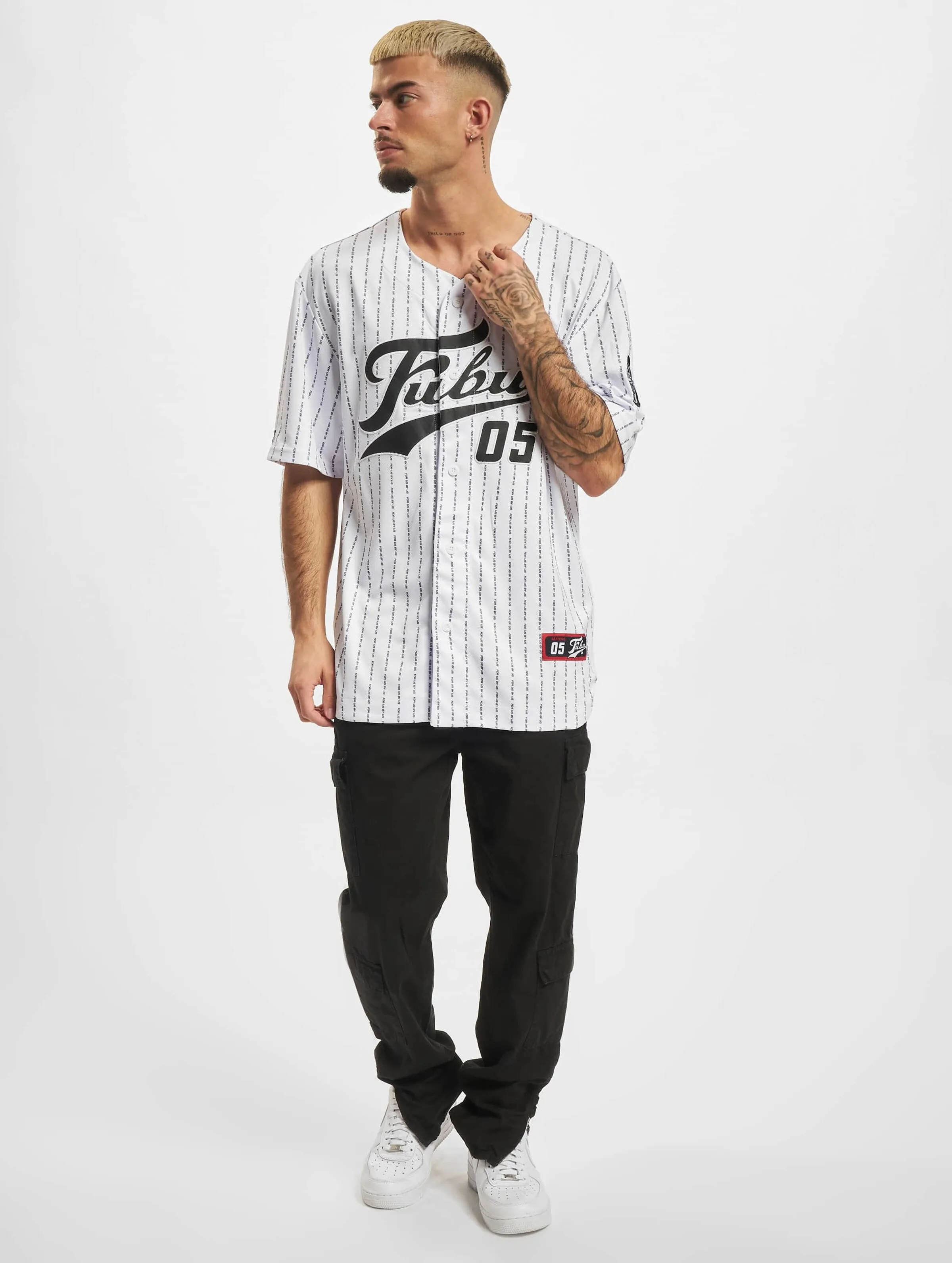 Fubu Pinstripe Baseball Jersey