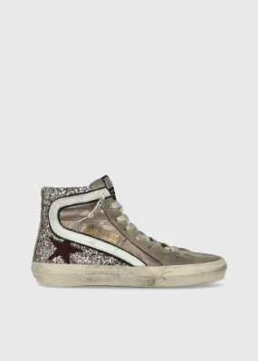 Golden Goose tenis altos Slide para mujer GLG-ZDSLIDE