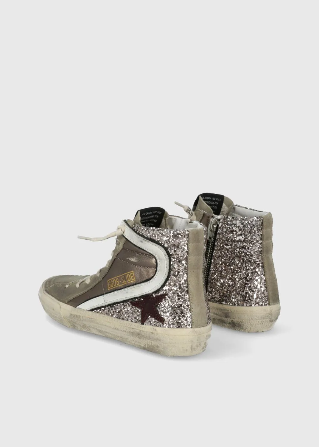 Golden Goose tenis altos Slide para mujer GLG-ZDSLIDE