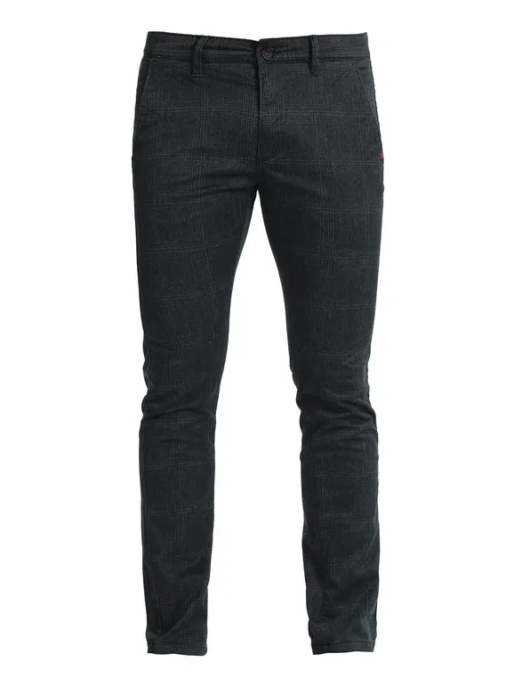 Guy Pantalones casuales a cuadros para hombre