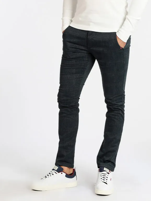 Guy Pantalones casuales a cuadros para hombre