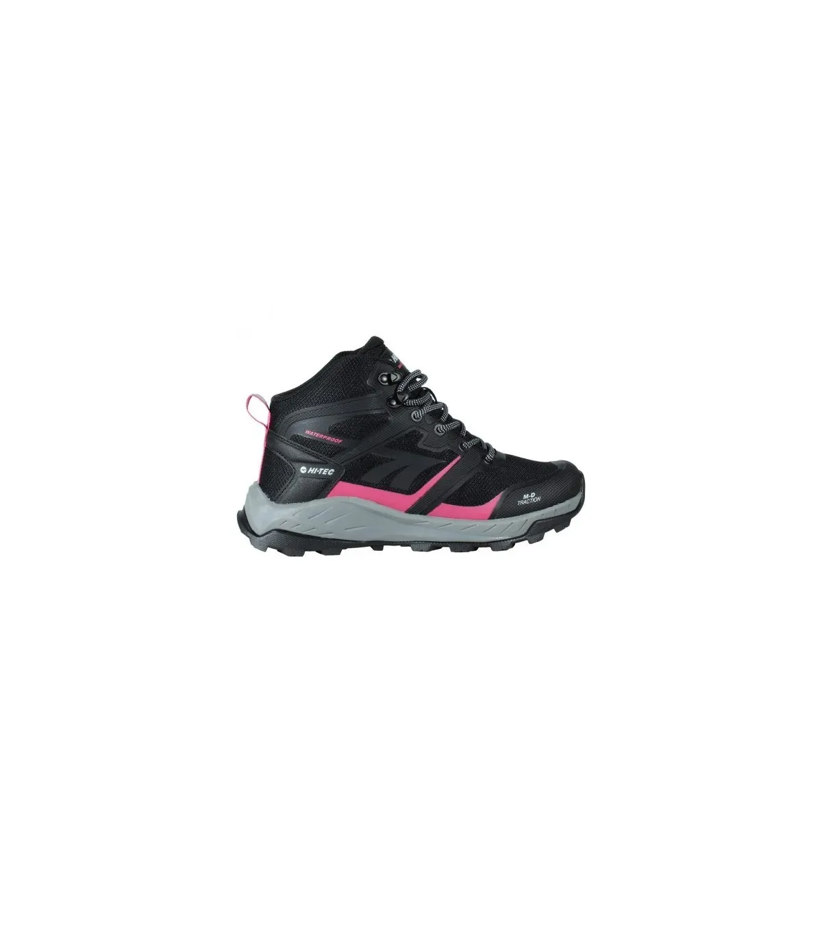 Hi-Tec Toubkal Mid Wp Zapatilla Negro/Gris Mujer