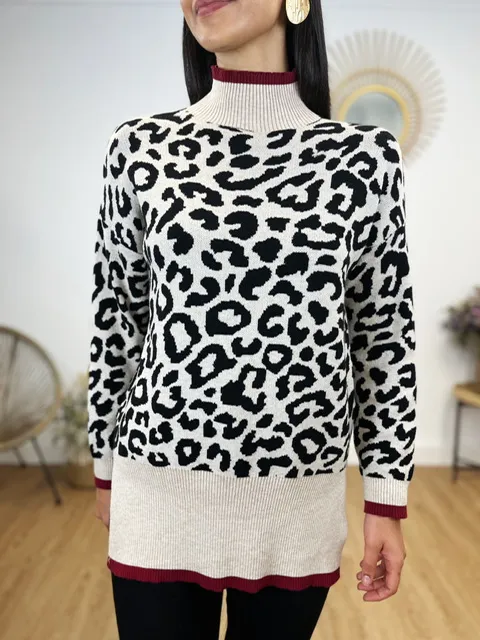 Jersey Fabia Animal Print Largo