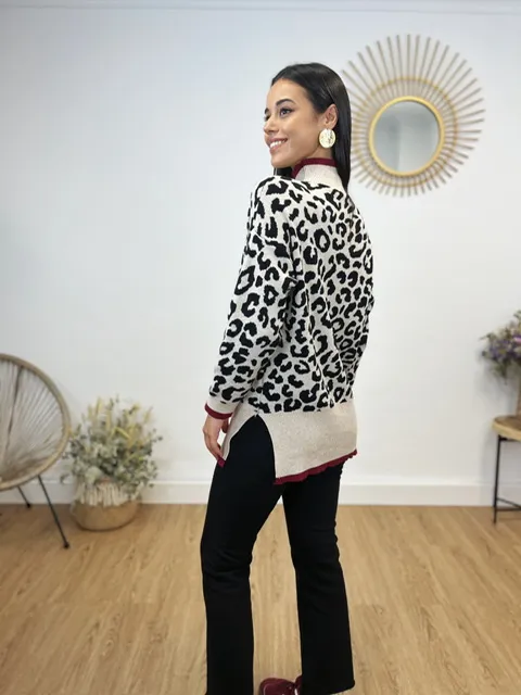 Jersey Fabia Animal Print Largo