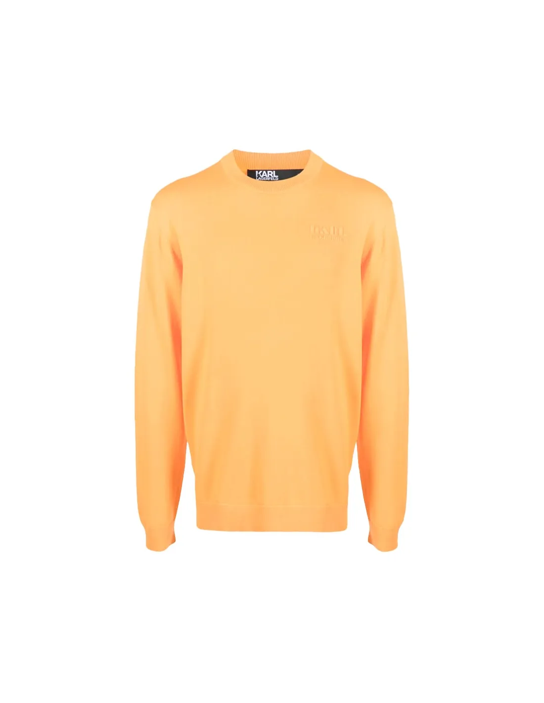 Jersey naranja con cuello redondo