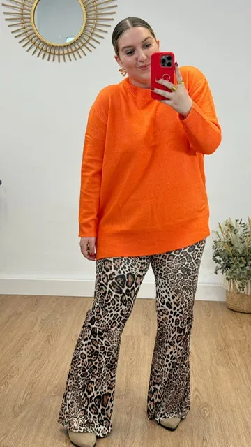 Jersey Punto Oversize Naranja