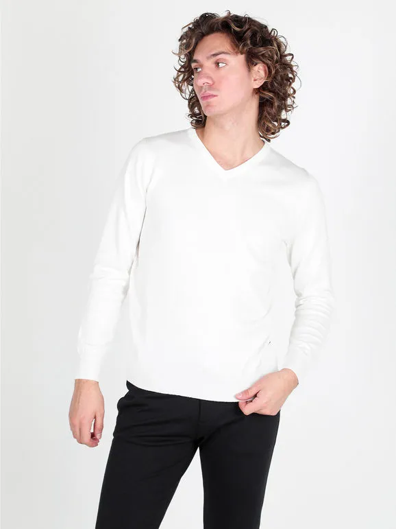 Johnny Looper Jersey de punto con cuello de pico para hombre