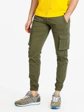 Johnny Looper Pantalones cargo con vuelta para hombre