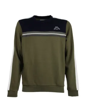 KAPPA - Sudadera verde y azul 35145TW Hombre