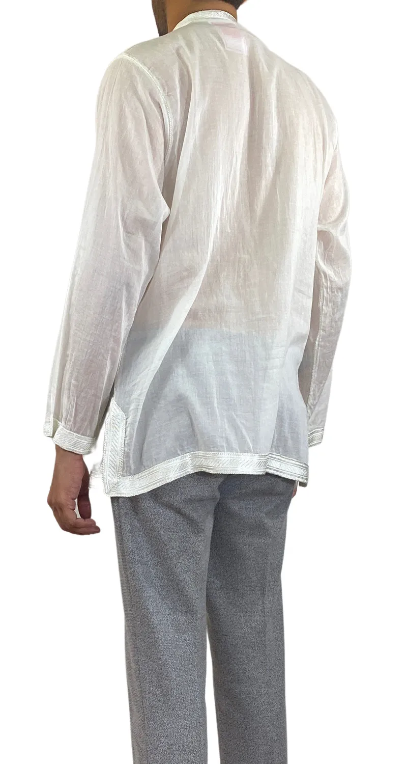 KARIM BOURIAD MARRAKECH Camisa Blanca Traslúcida