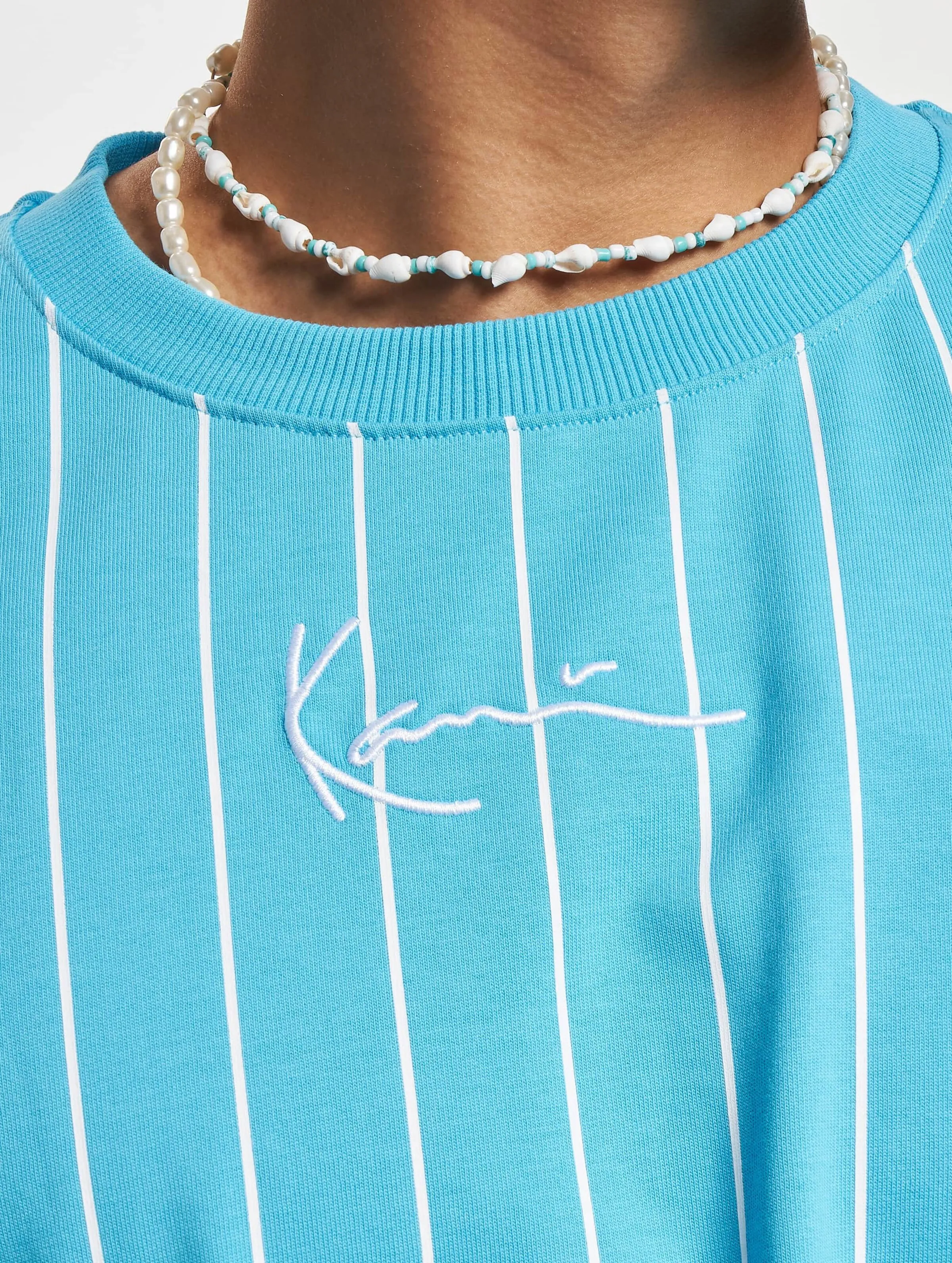 Karl Kani KK Small Signature Boxy Heavy Jersey Pinstripe Tee