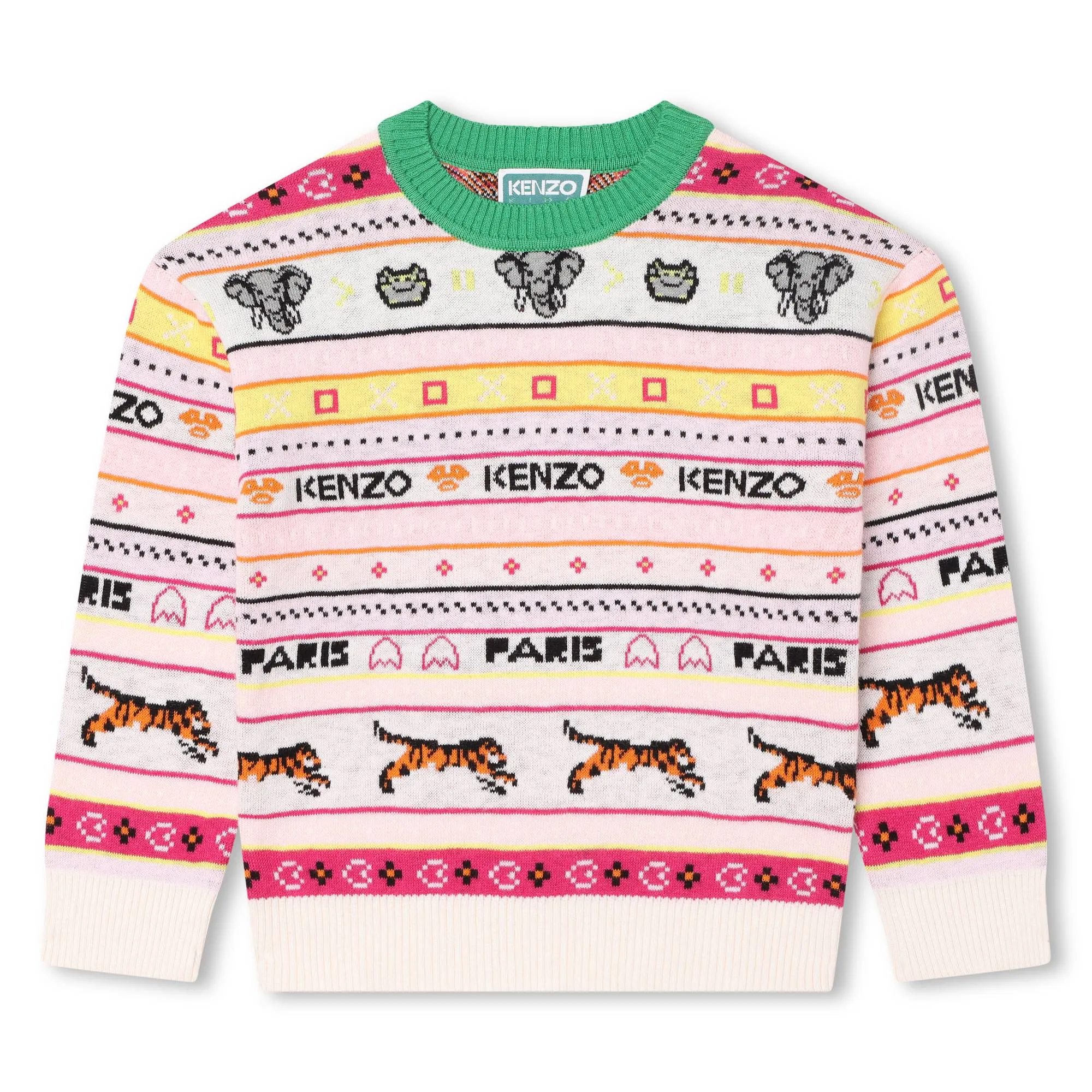 KENZO KIDS Jersey de jacquard multicolor