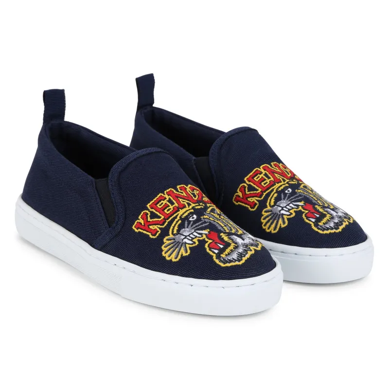 KENZO KIDS Zapatos con tigre bordado