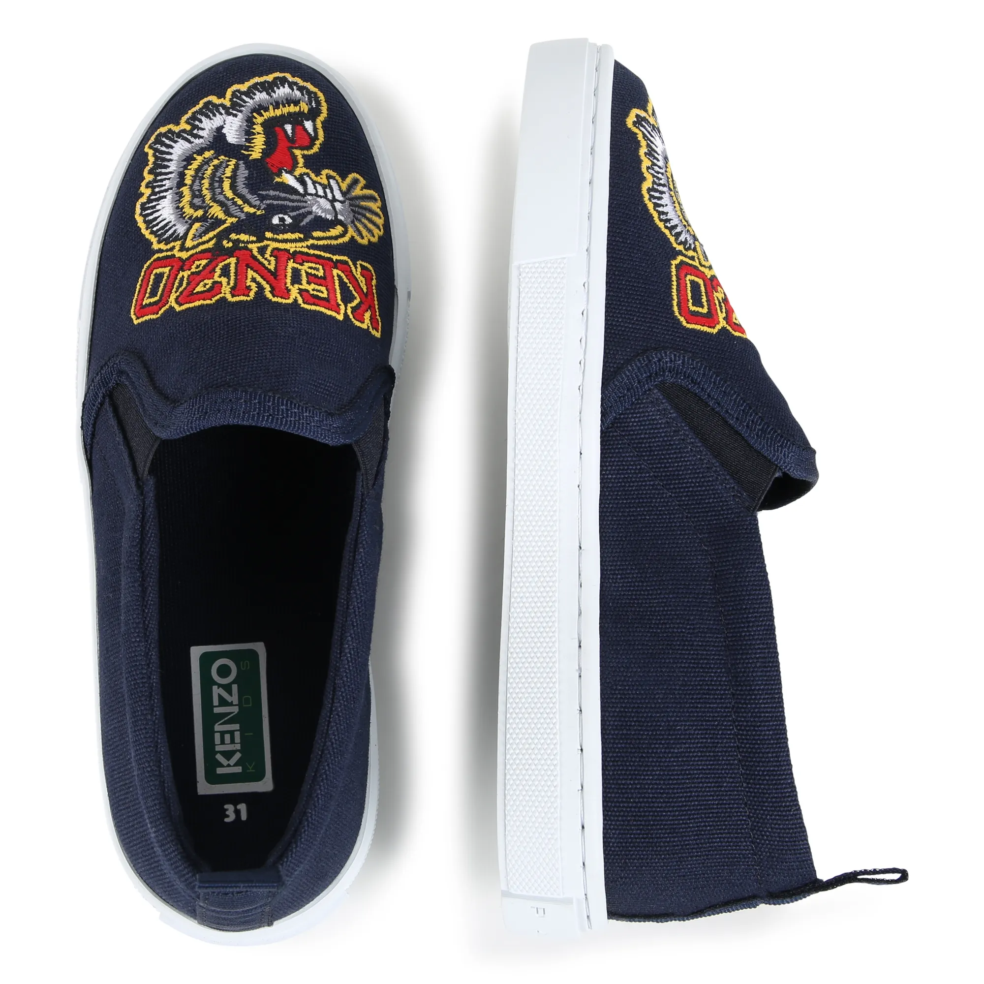 KENZO KIDS Zapatos con tigre bordado