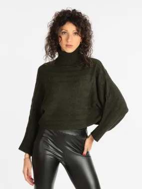 Lois & Pepe Jersey cuello alto modelo cropped para mujer