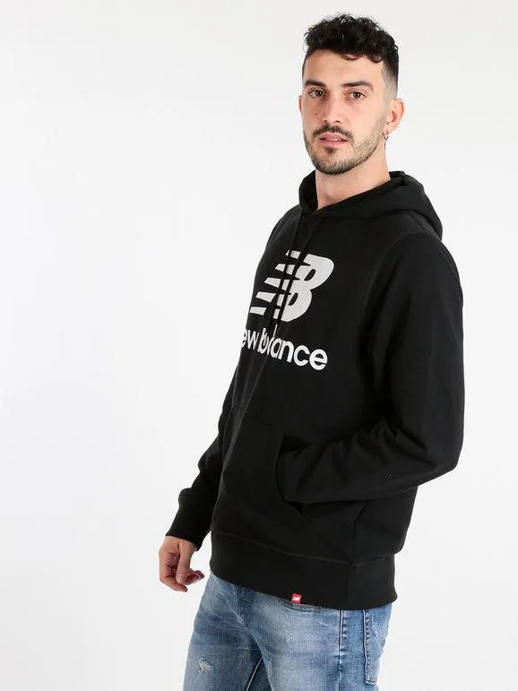 New Balance Sudadera de hombre con capucha y estampado escrito-