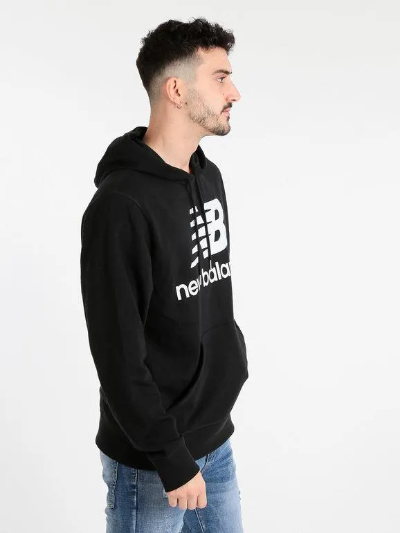 New Balance Sudadera de hombre con capucha y estampado escrito-