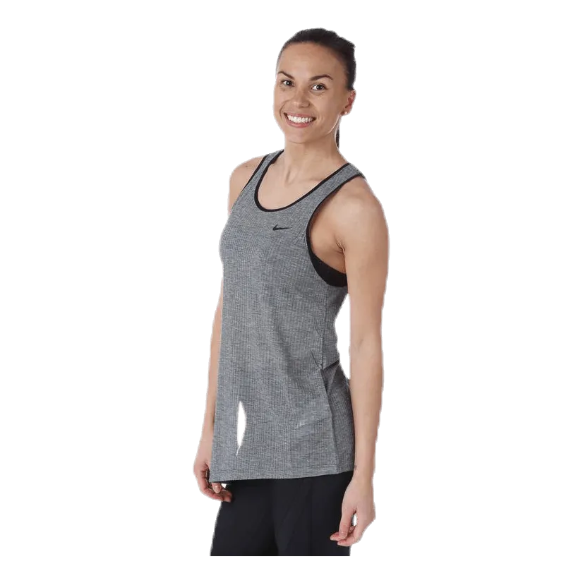 Nike Breathe Tank Asymmetric Black