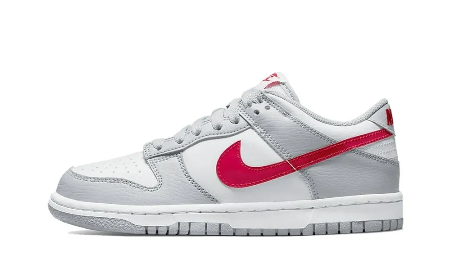 Nike Dunk Low White Grey Red (GS)