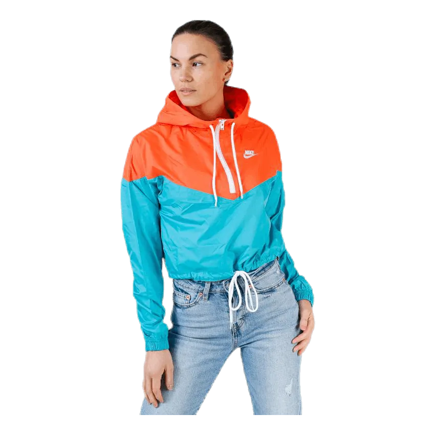 Nike Heritage Windbreaker Jacket Orange/Turquoise