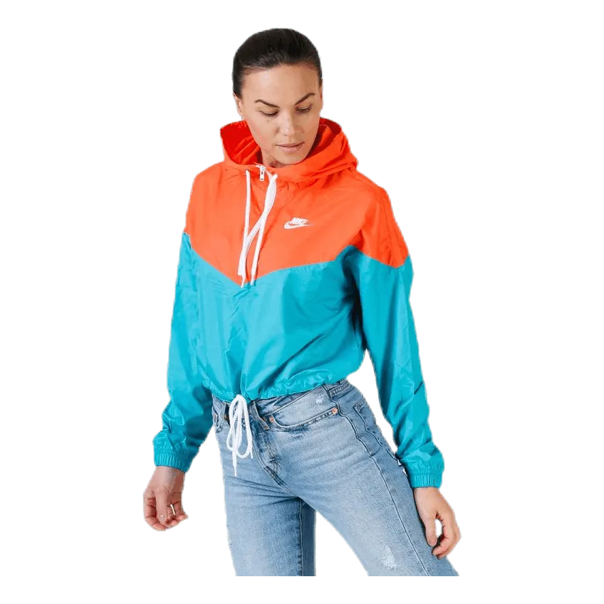 Nike Heritage Windbreaker Jacket Orange/Turquoise