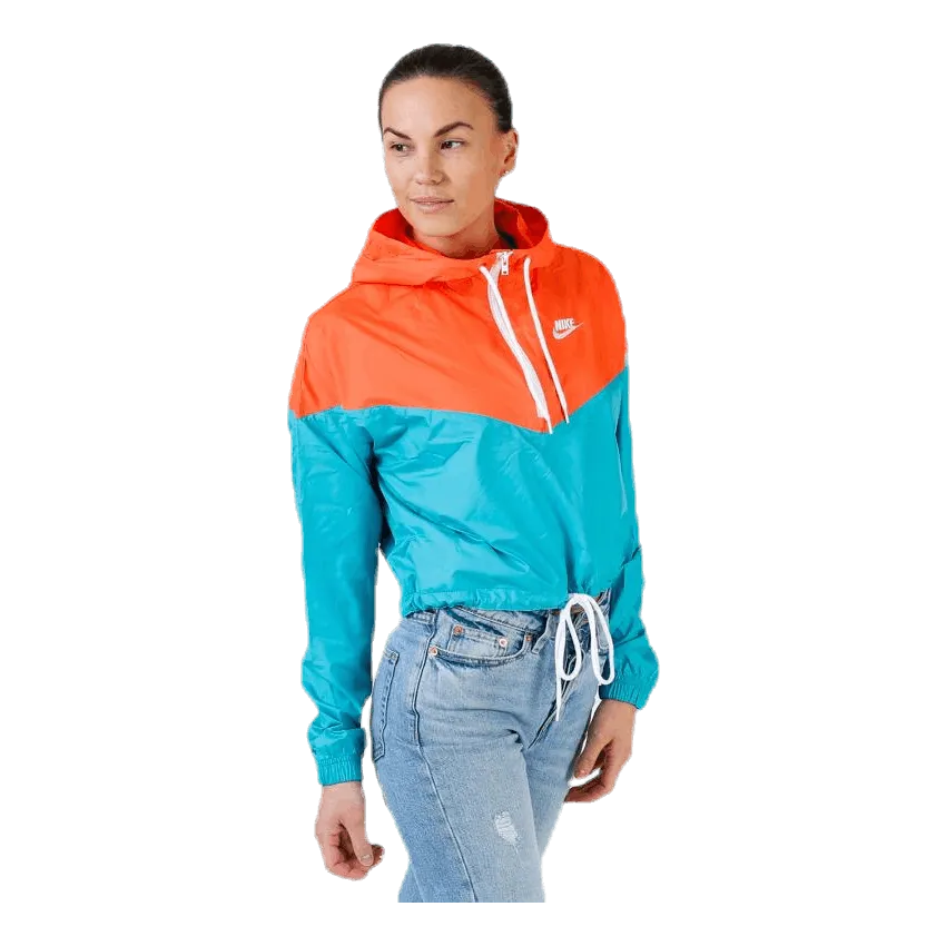 Nike Heritage Windbreaker Jacket Orange/Turquoise