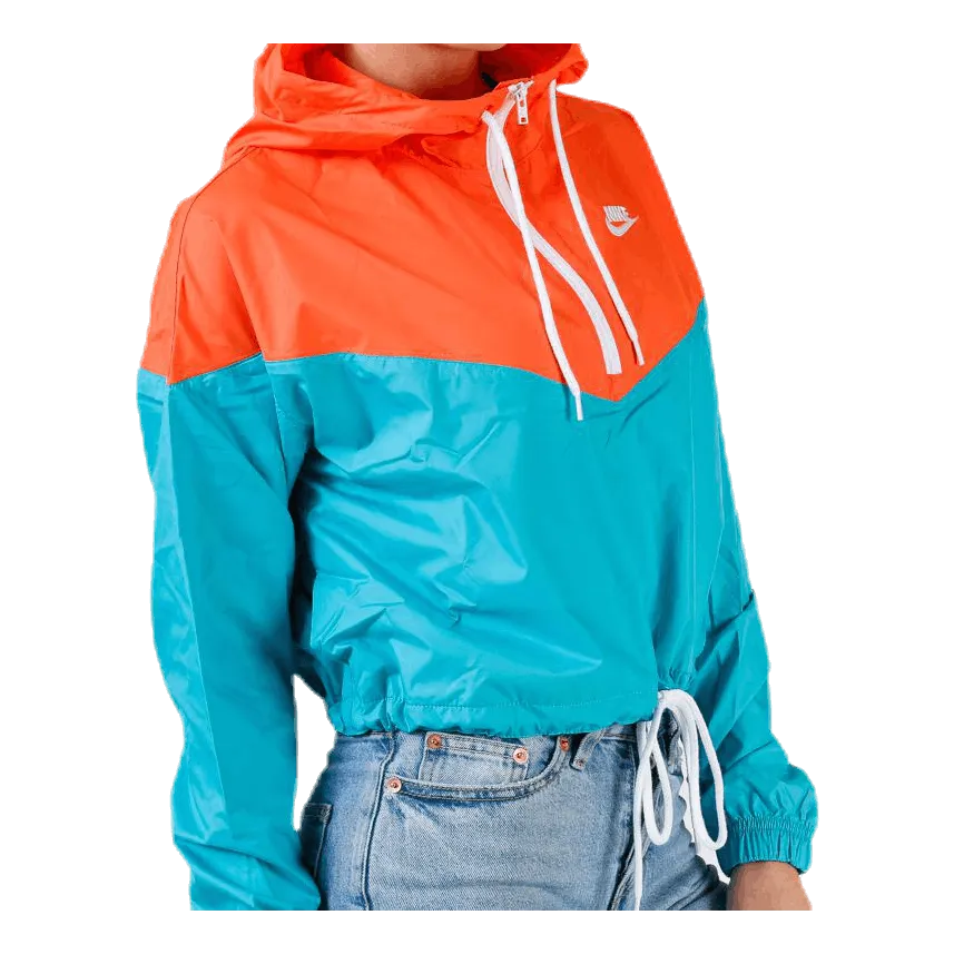 Nike Heritage Windbreaker Jacket Orange/Turquoise