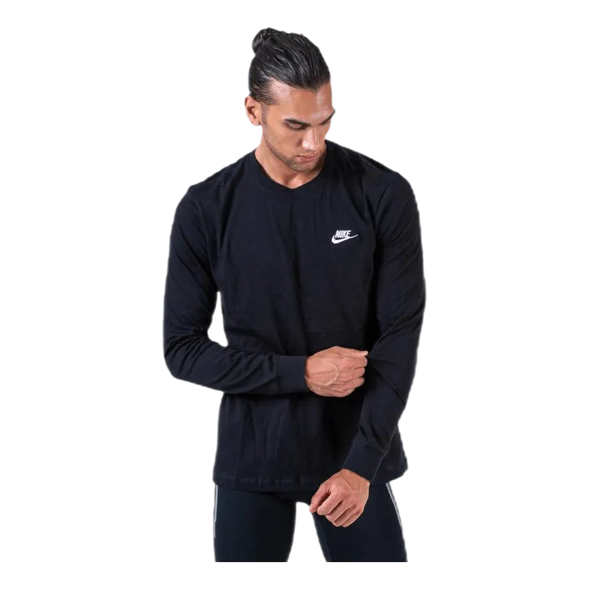 Nike Sportswear Men's Long-Sleeve T-Shirt BLACK/WHITE