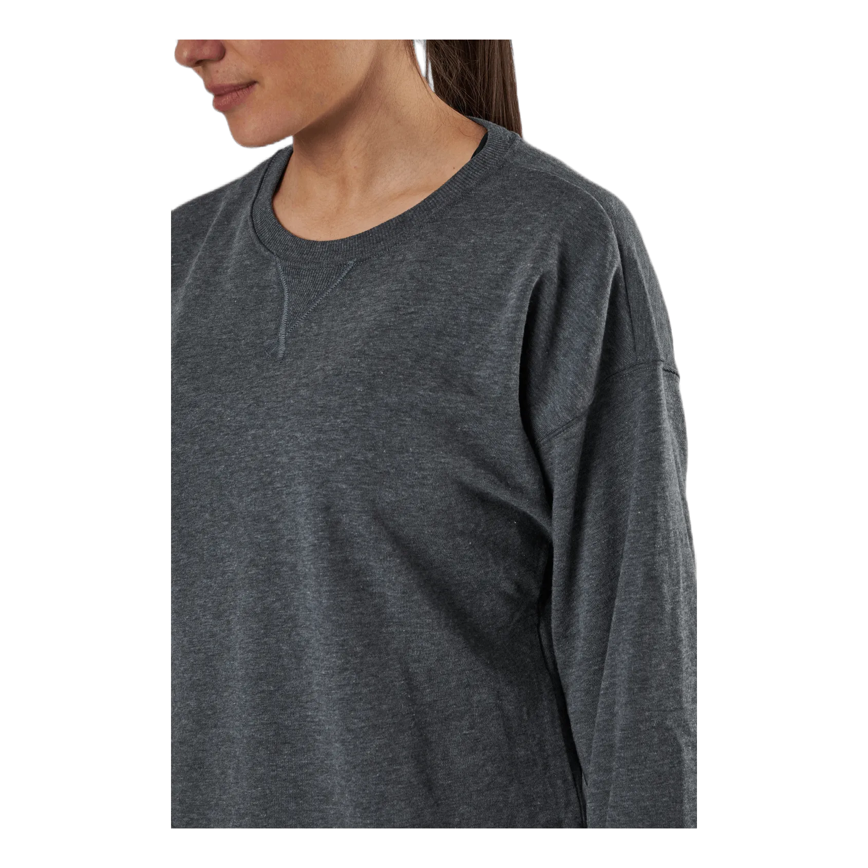 Nike Yoga French Terry Fleece LS Black/Grey