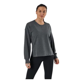 Nike Yoga French Terry Fleece LS Black/Grey