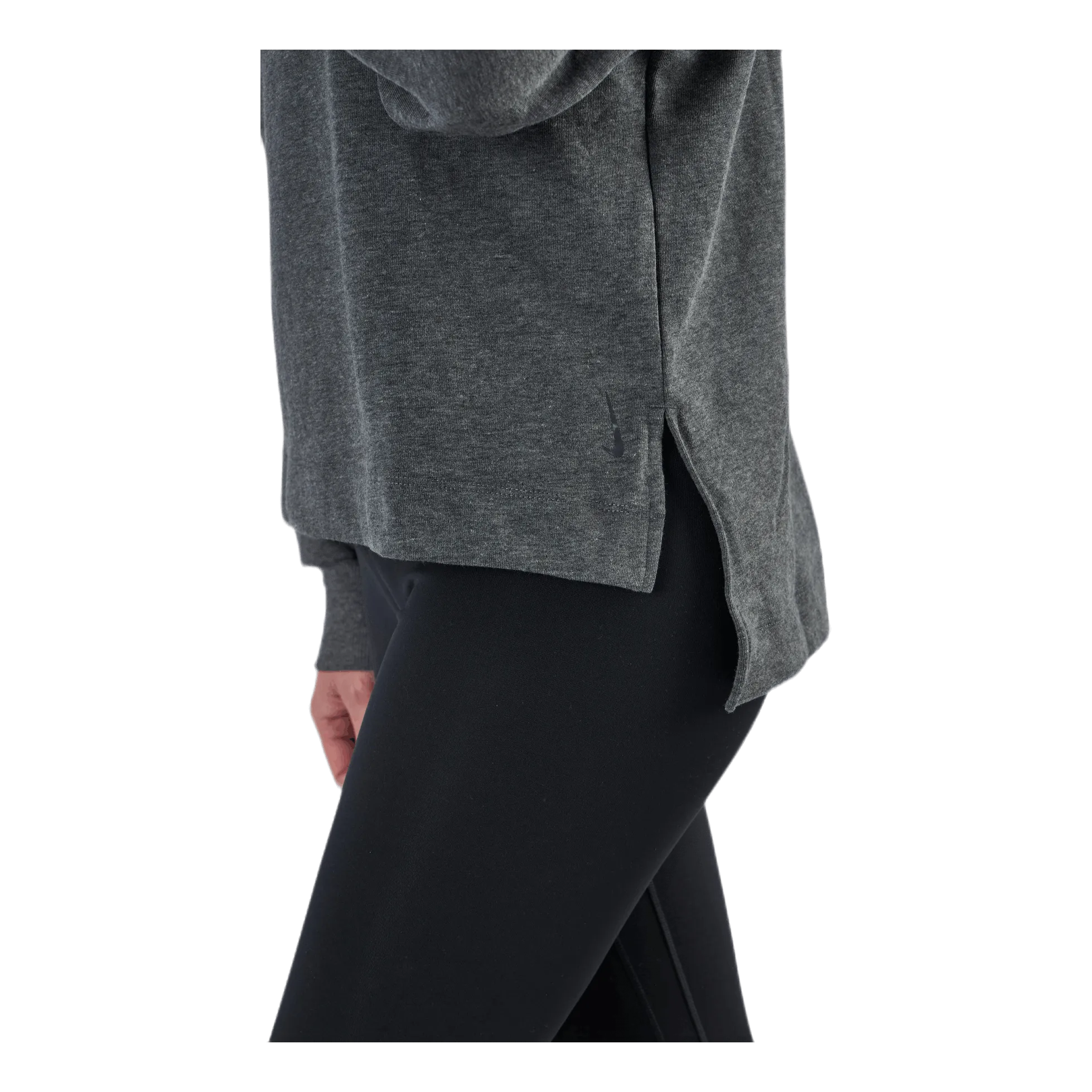 Nike Yoga French Terry Fleece LS Black/Grey