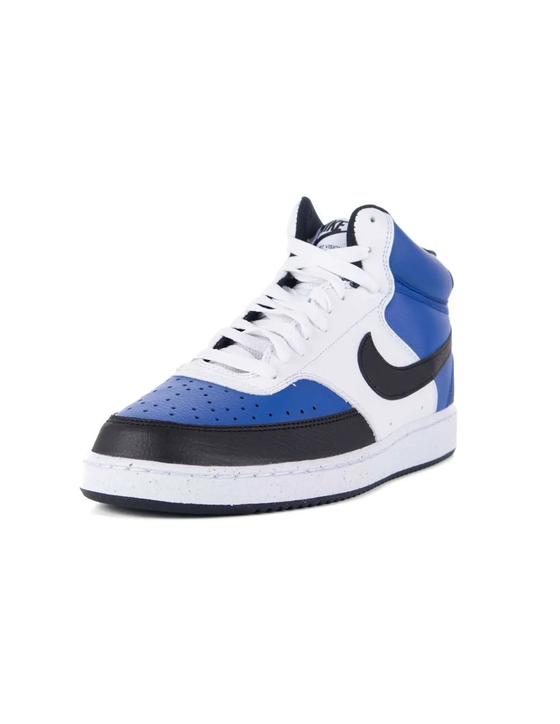 NIKE - Zapatillas azul, blanco y negro Court Vision Mid NN AF Hombre