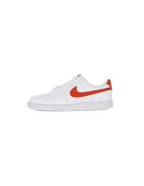 NIKE - Zapatillas blancas y rojas Court Vision LO NN Hombre