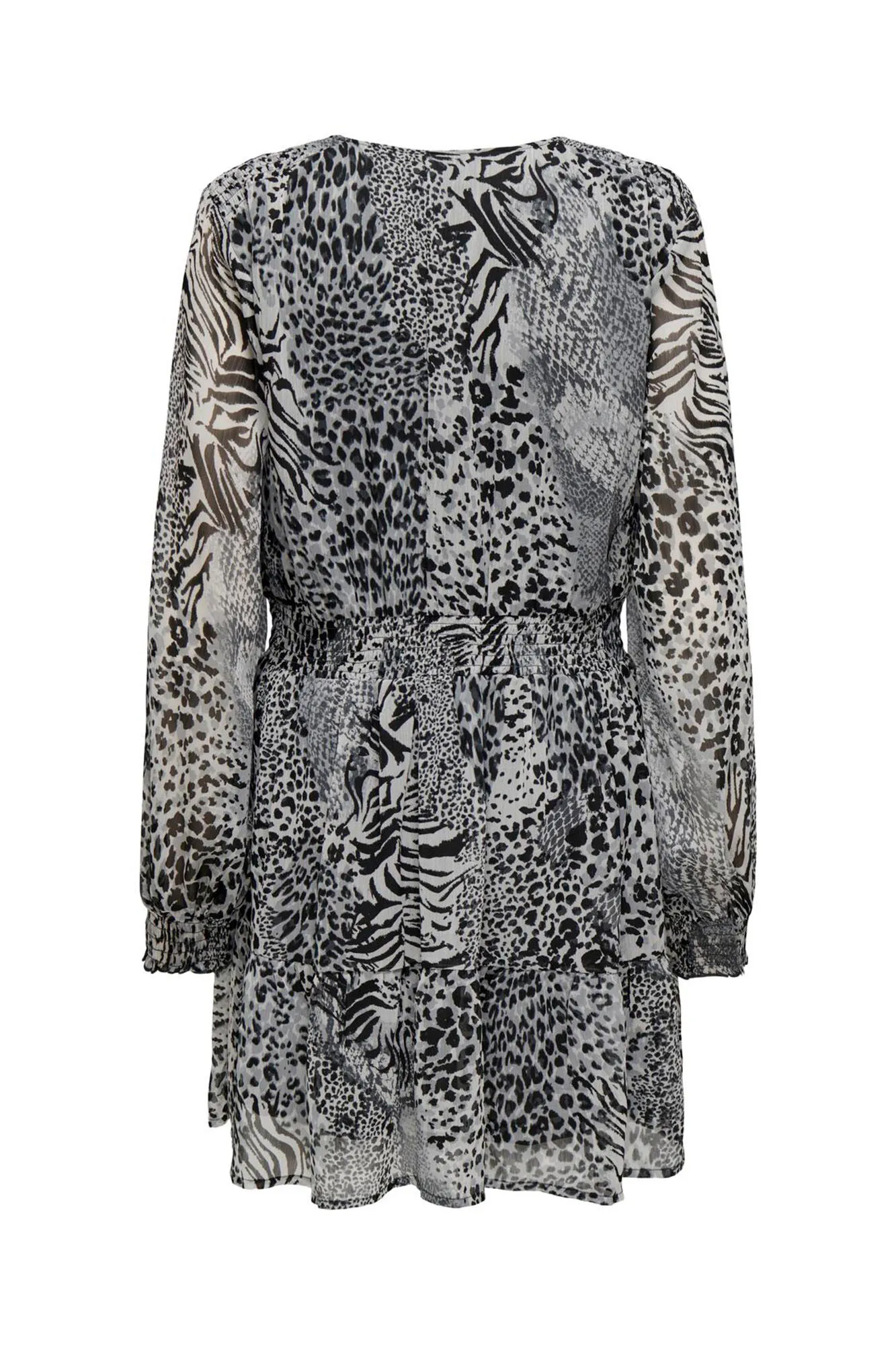 Only Vestido corto con estampado animal print